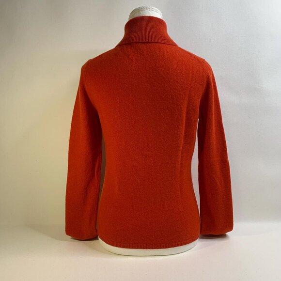 Charter Club Luxe Burnt Orange Cashmere Turtleneck Sweater - Cozy & Stylish! - Picture 2 of 8